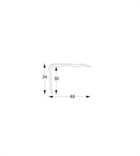 Billede af Trappefork. 48x34mm MAT